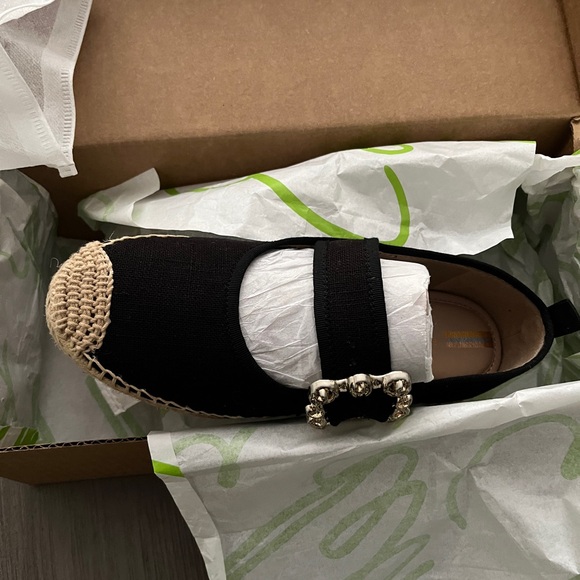 Brand new SAM EDELMAN MADDY MARY JANE ESPADRILLE FLATS size 5.5 - Picture 2 of 3